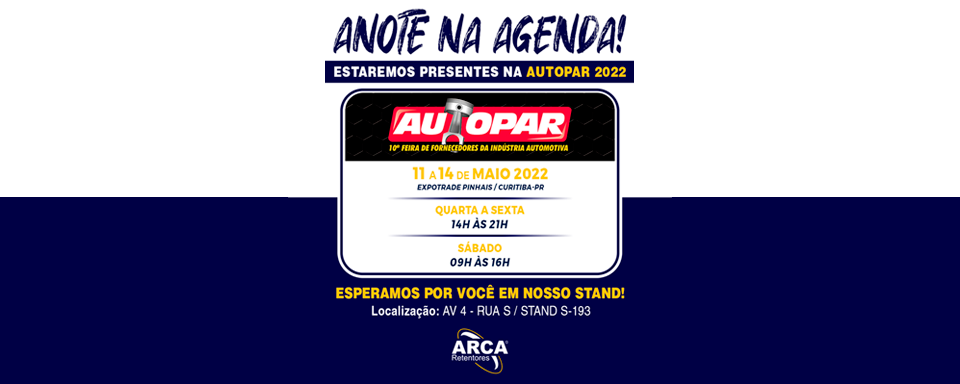 Estaremos presentes na 10ª edição da AUTOPAR