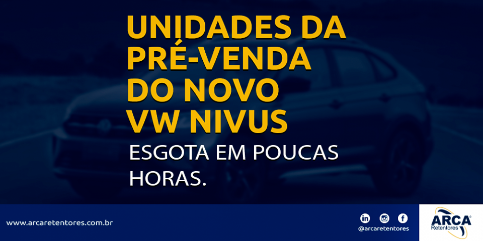 Pré-venda do novo VW Nivus esgota em poucas horas.